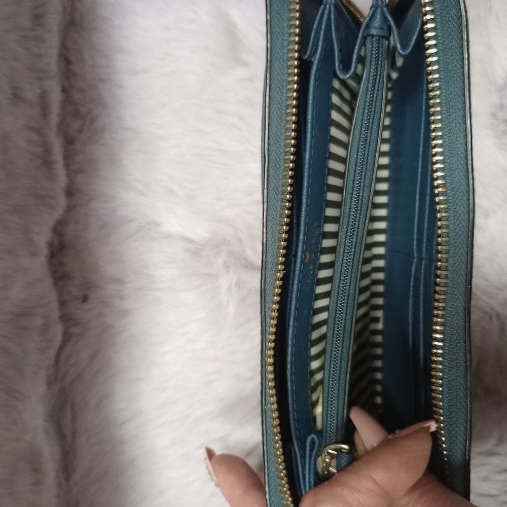Kate Spade Blue Continental Wallet - Picture 11 of 14